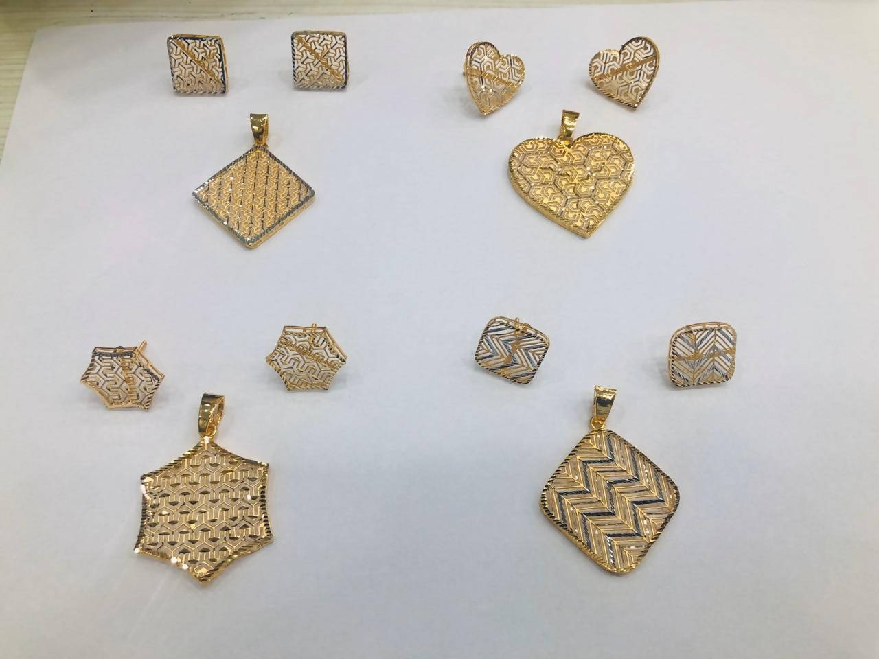 Turkish Gold Pendant Set