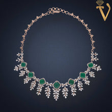 Diamond Necklace Set-NKB12322 Sarafa Bazar India