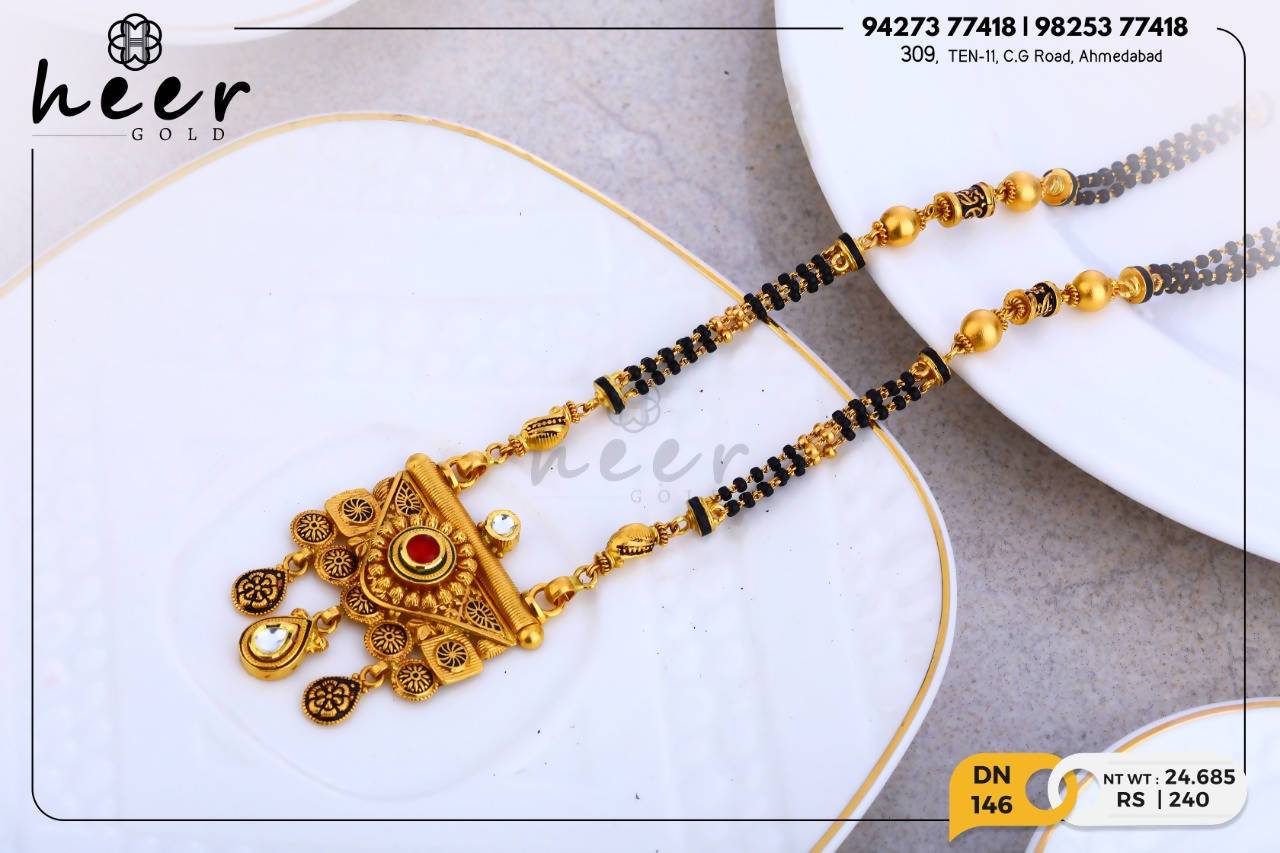 Antique Kundan Mangalsutra Sarafa Bazar