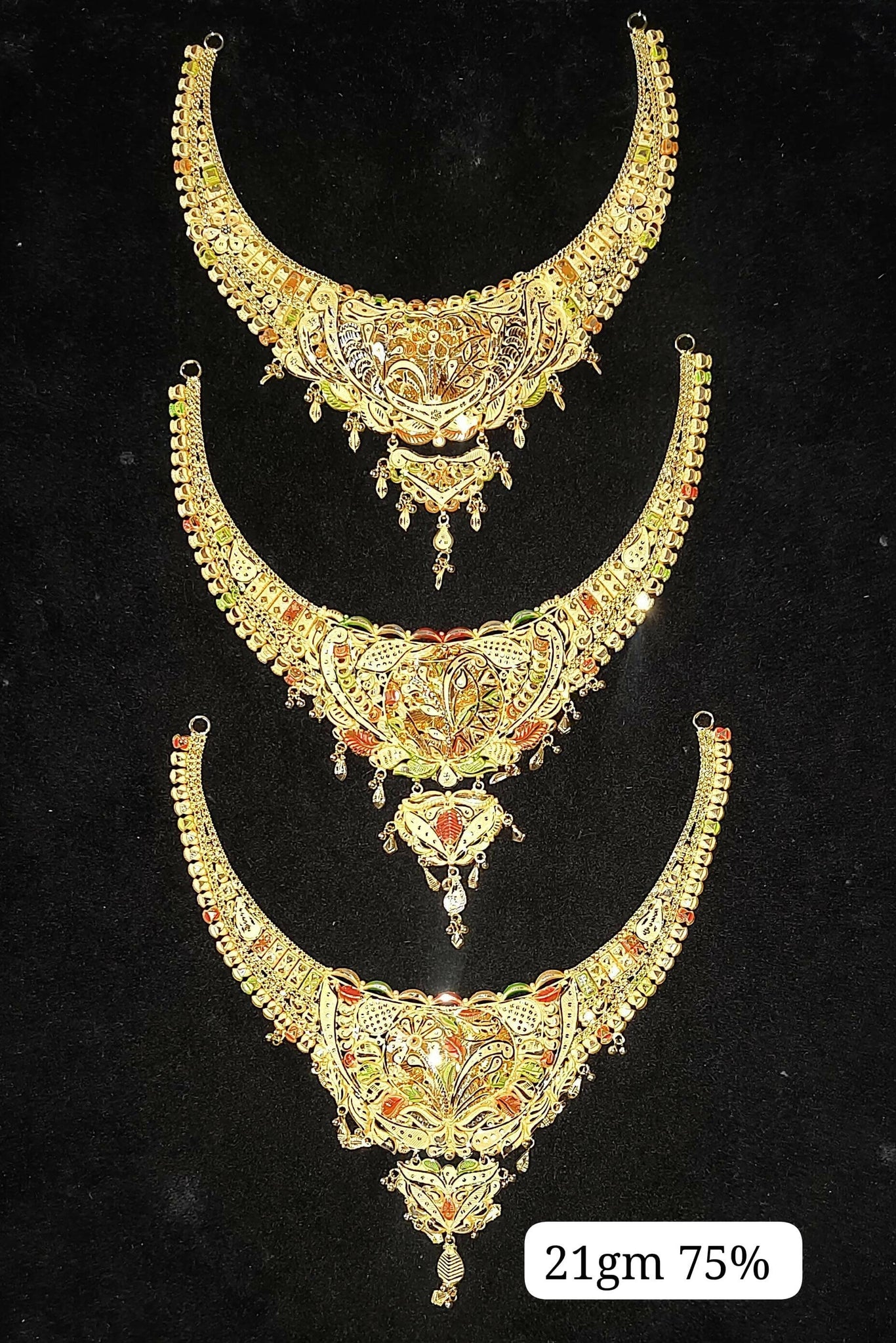 Gold Necklace Sarafa Bazar India