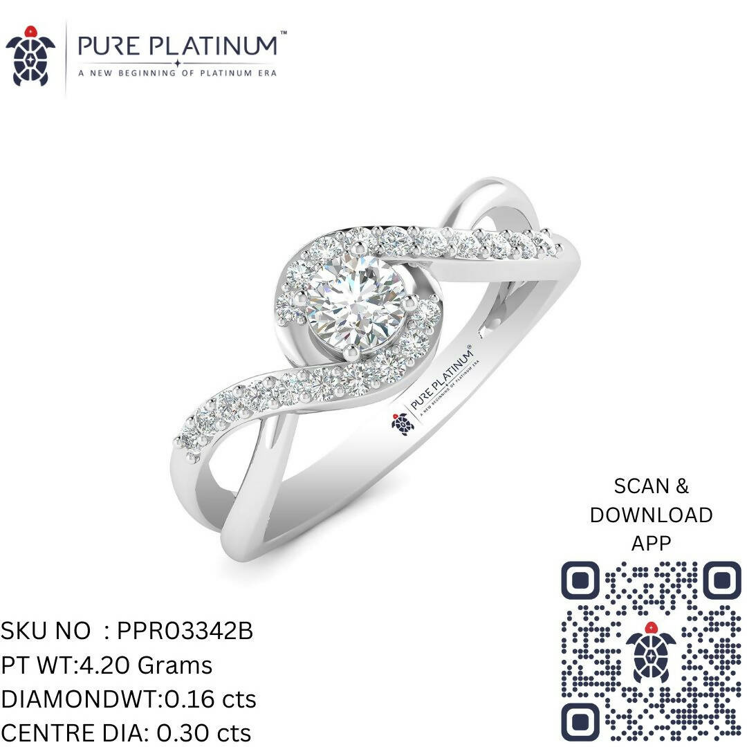 Buy Infinity Design Platinum and Rose Gold Finger Ring Online | ORRA