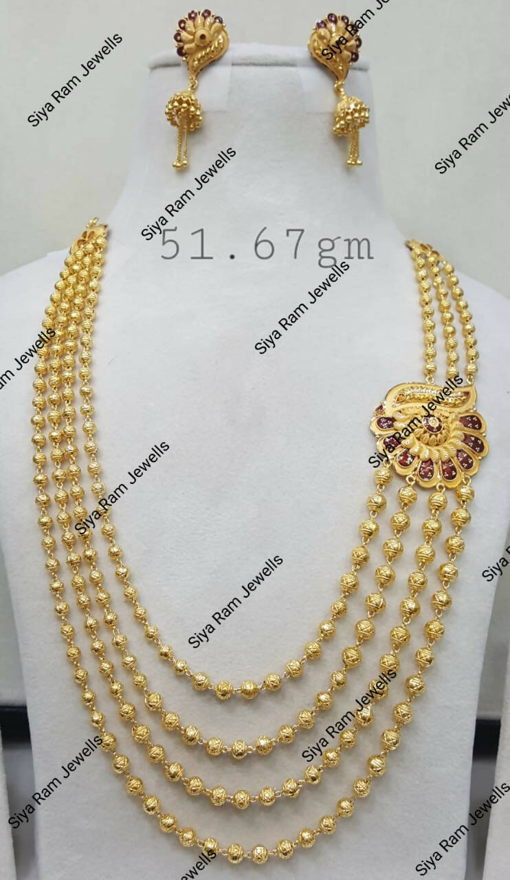 Gold Long Set Sarafa Bazar India