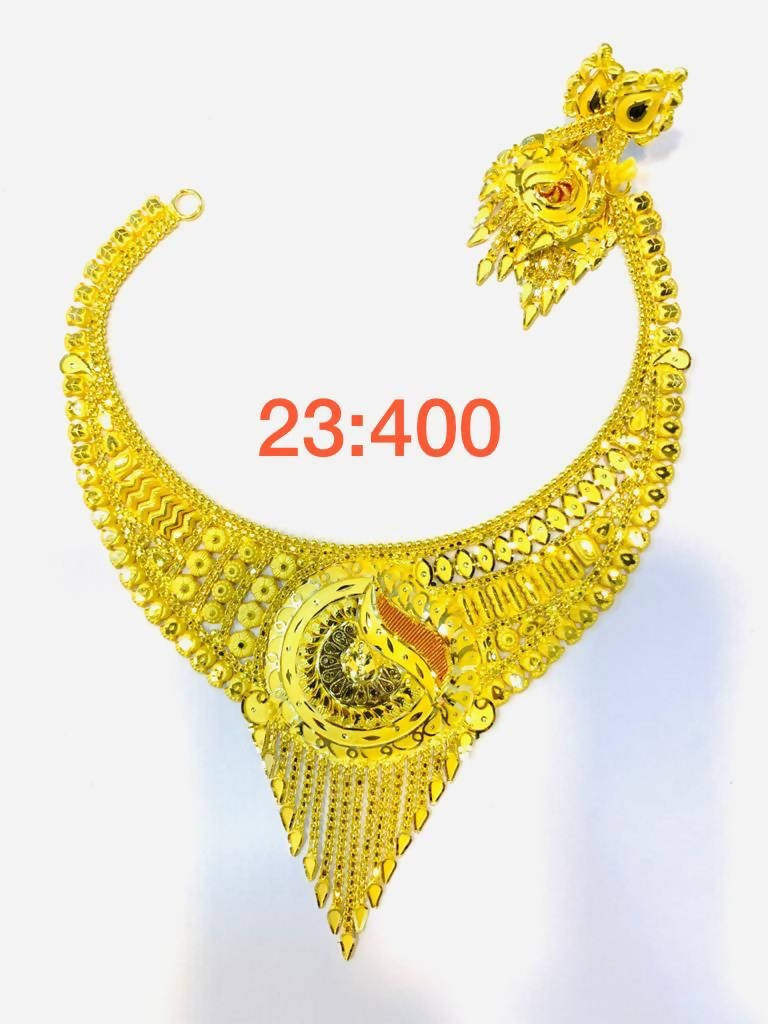 Gold Necklace Sarafa Bazar India