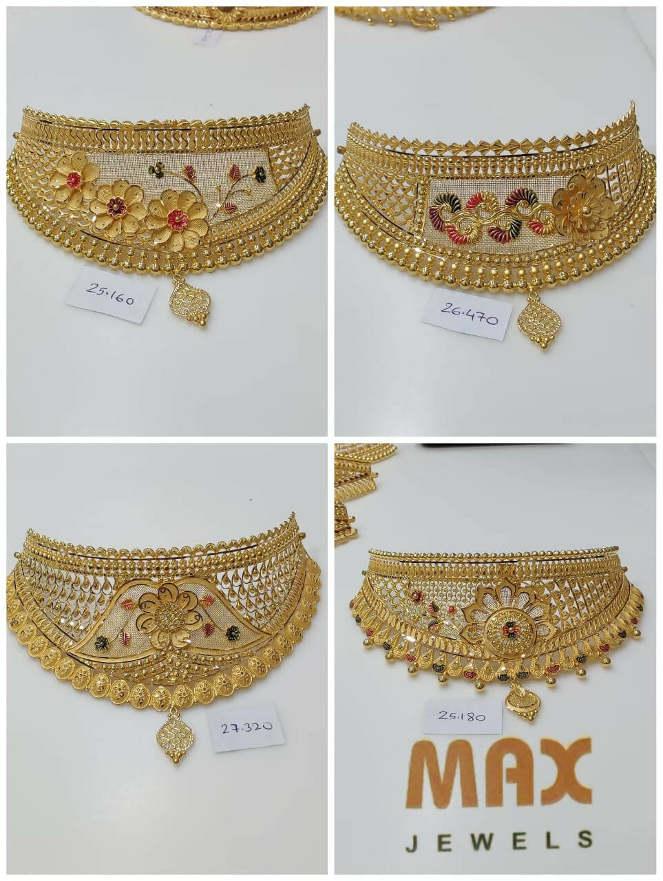 Gold Choker Sarafa Bazar India