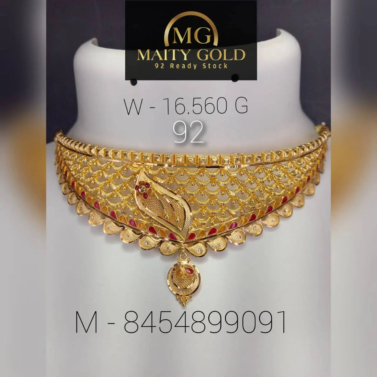 Gold Choker Sarafa Bazar India