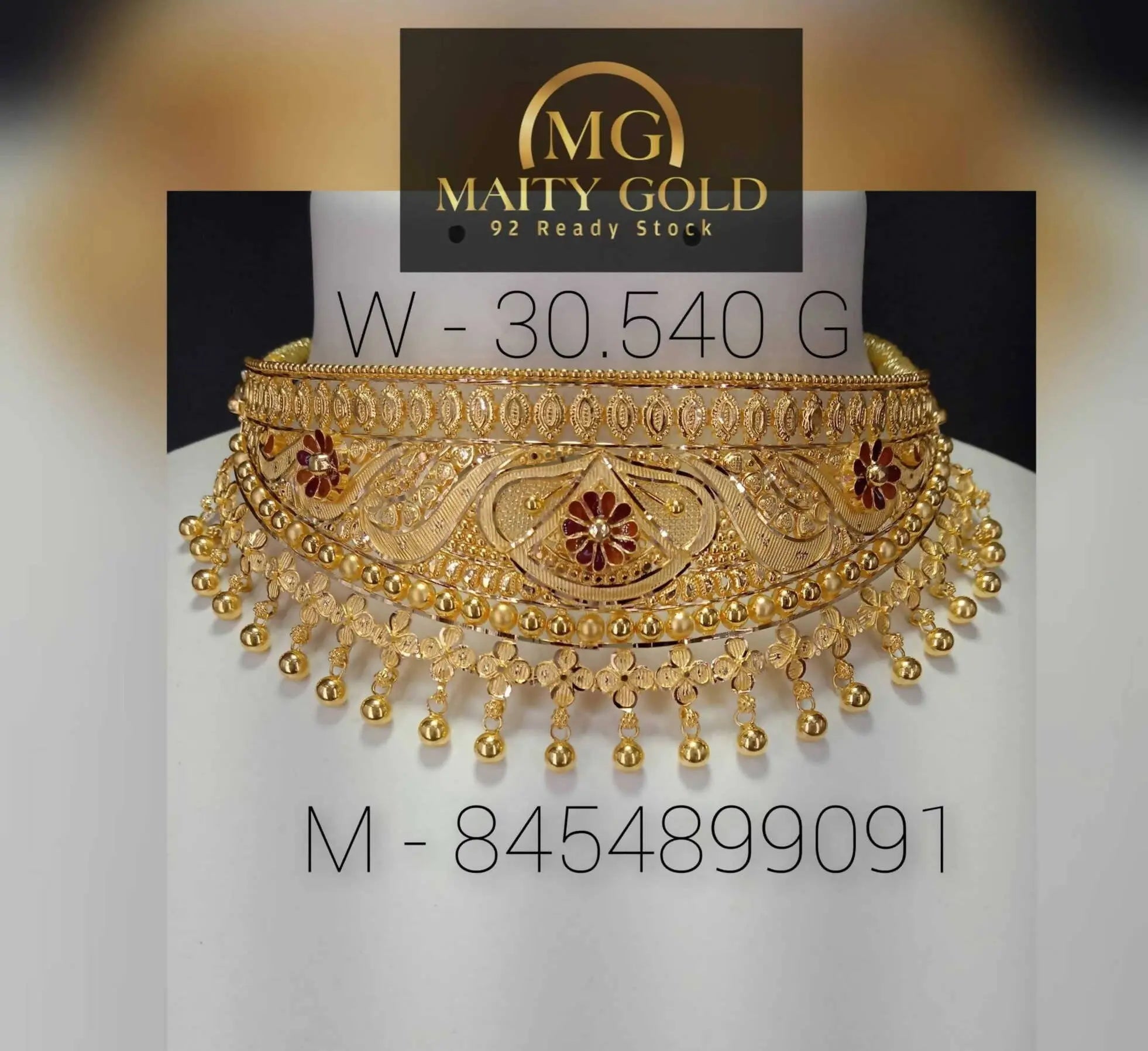 Gold Choker Sarafa Bazar India