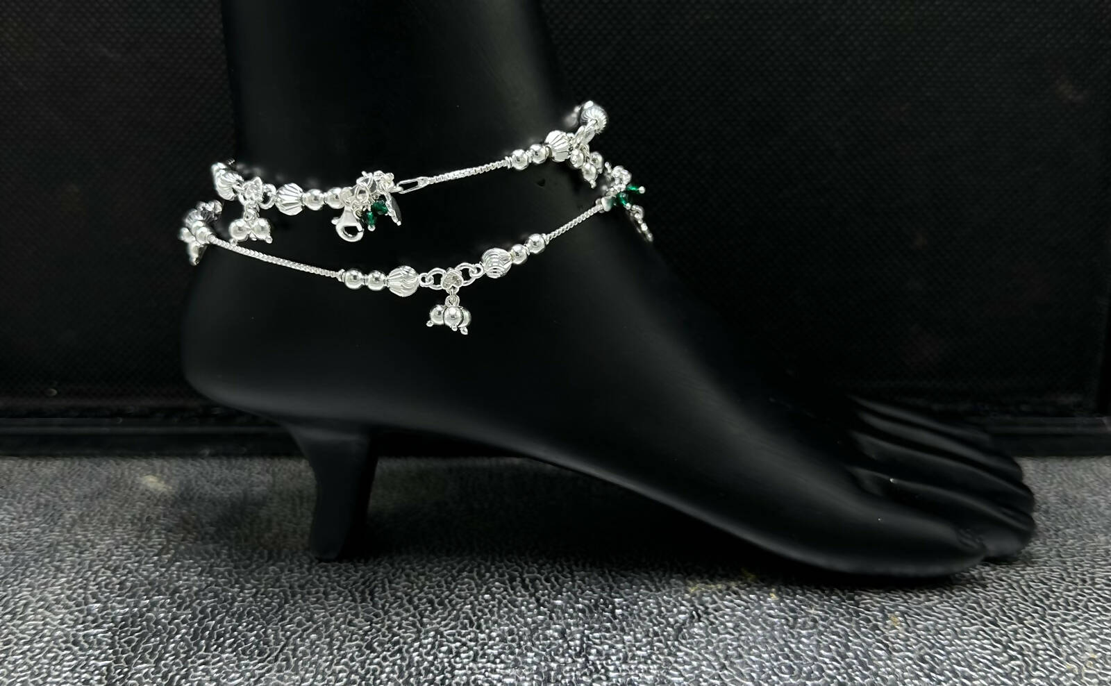 925 Silver Anklet Sarafa Bazar India