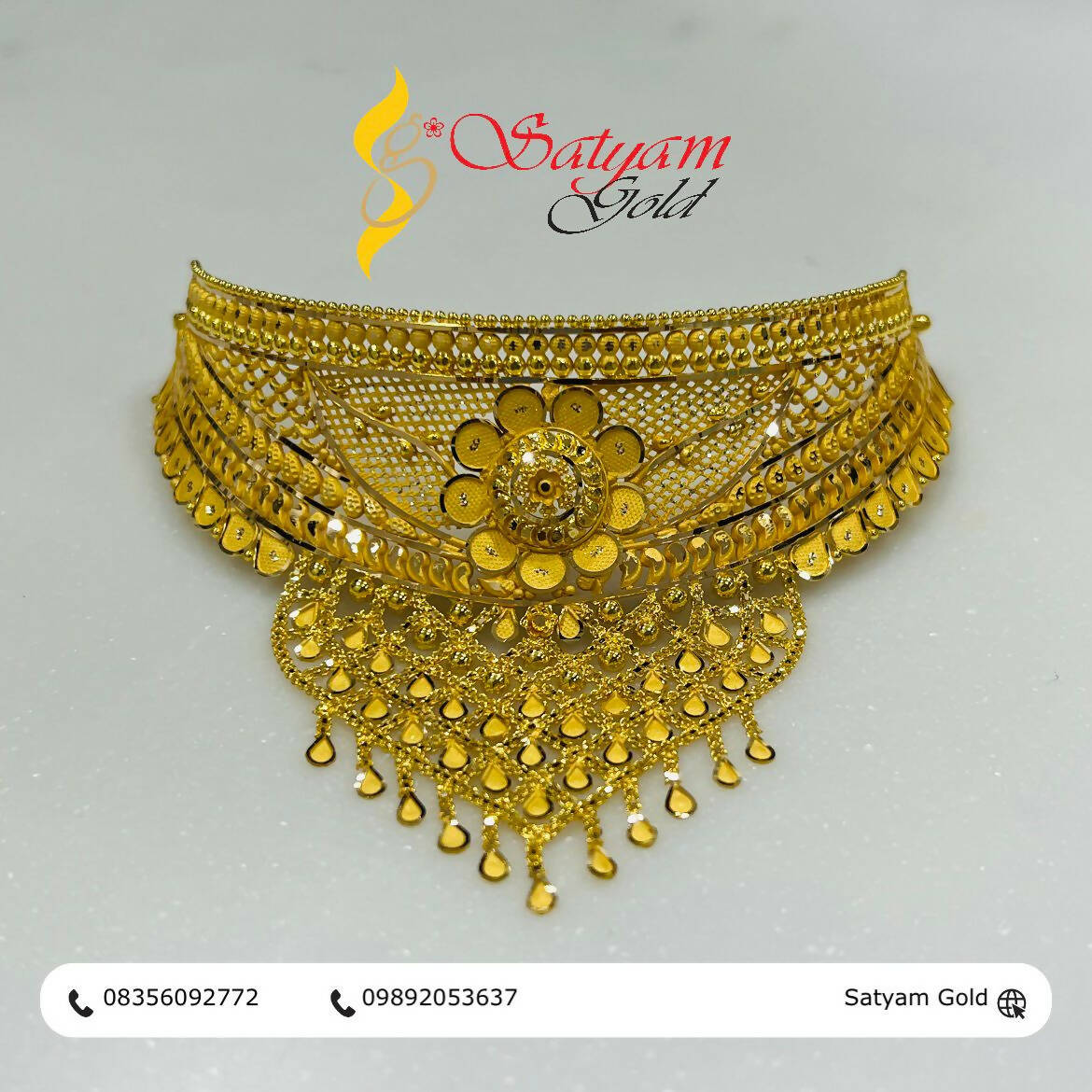 Gold Choker Sarafa Bazar India