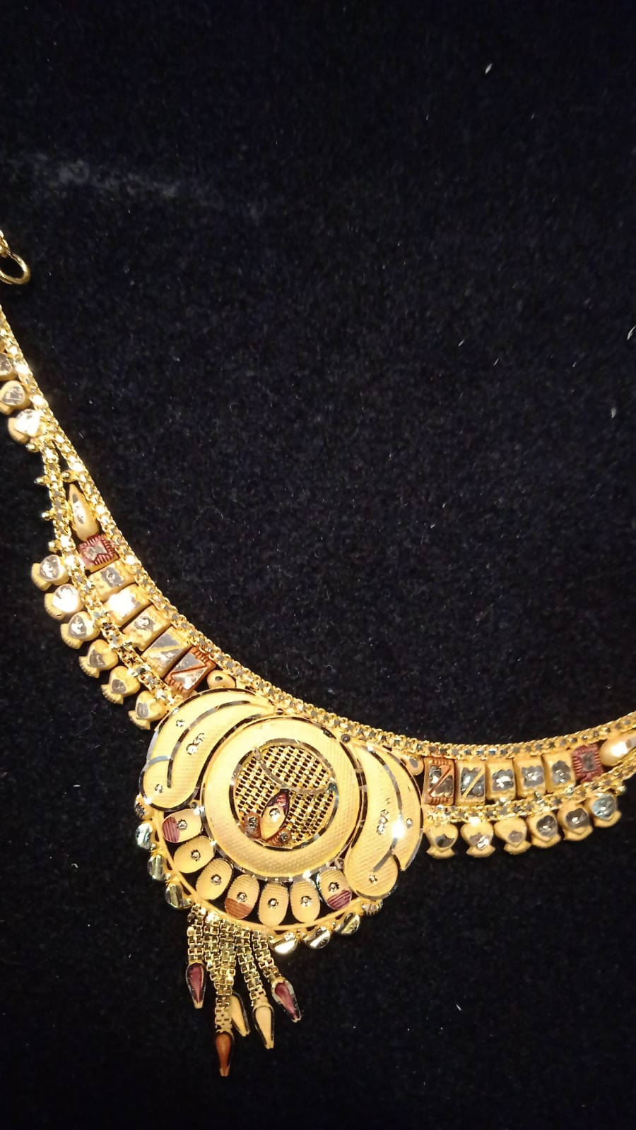 Gold Necklace Sarafa Bazar India