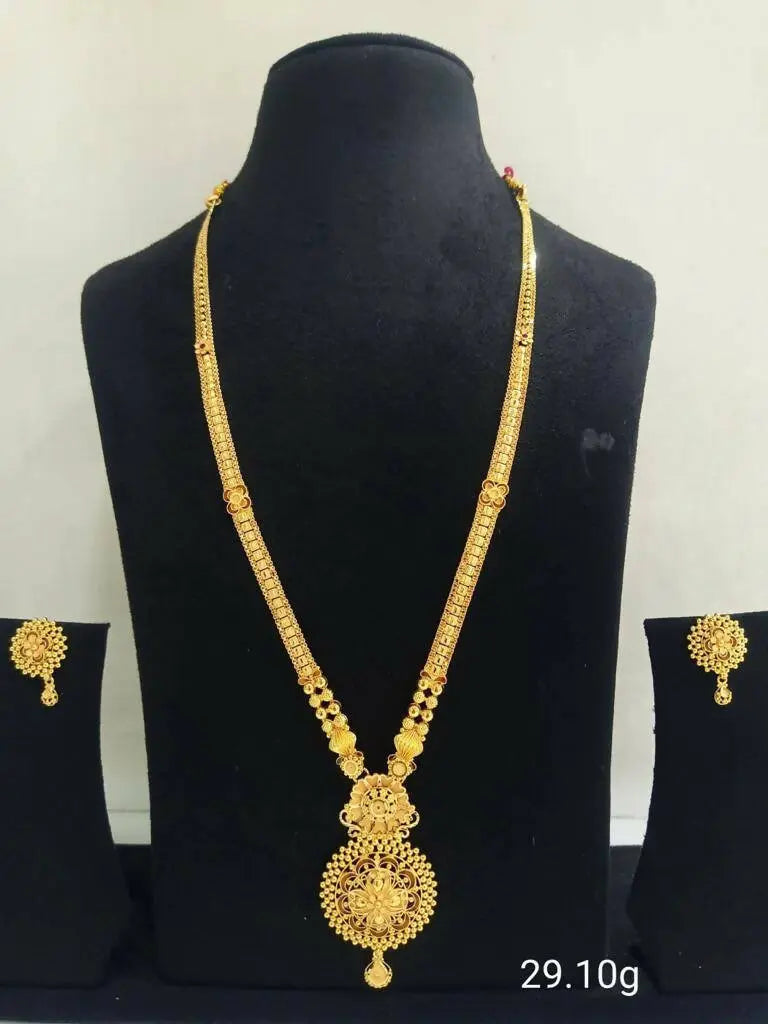 Gold Long Set Sarafa Bazar India