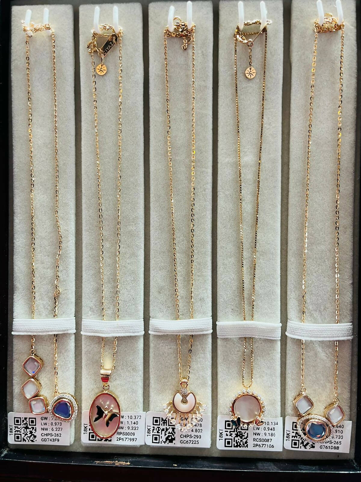Rose Gold Chain Set Sarafa Bazar India