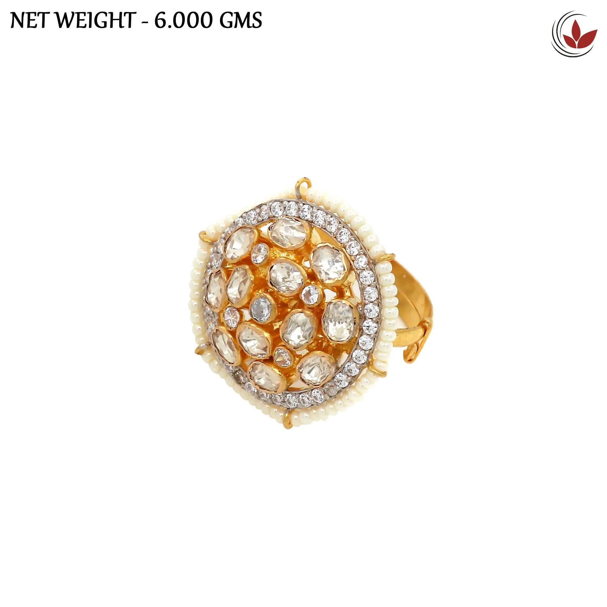 Kundan Ladies Ring Sarafa Bazar India