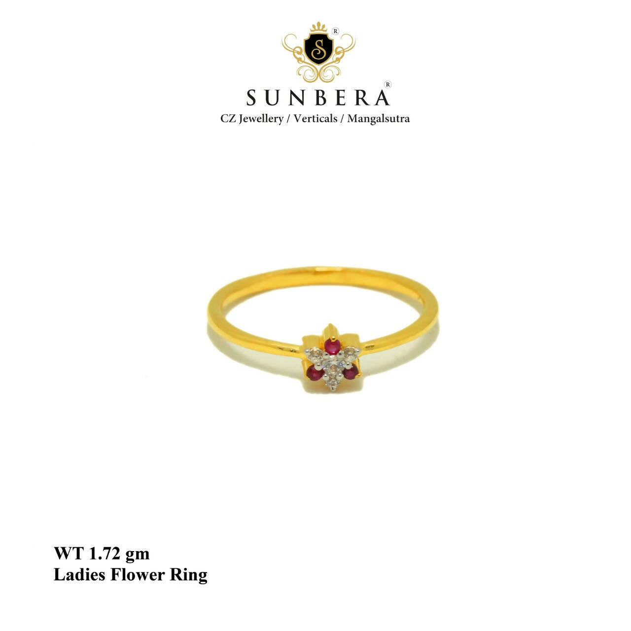 Ladies Flower Ring Sarafa Bazar India