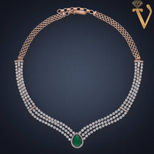 Diamond Necklace Set-NKB12552 Sarafa Bazar India