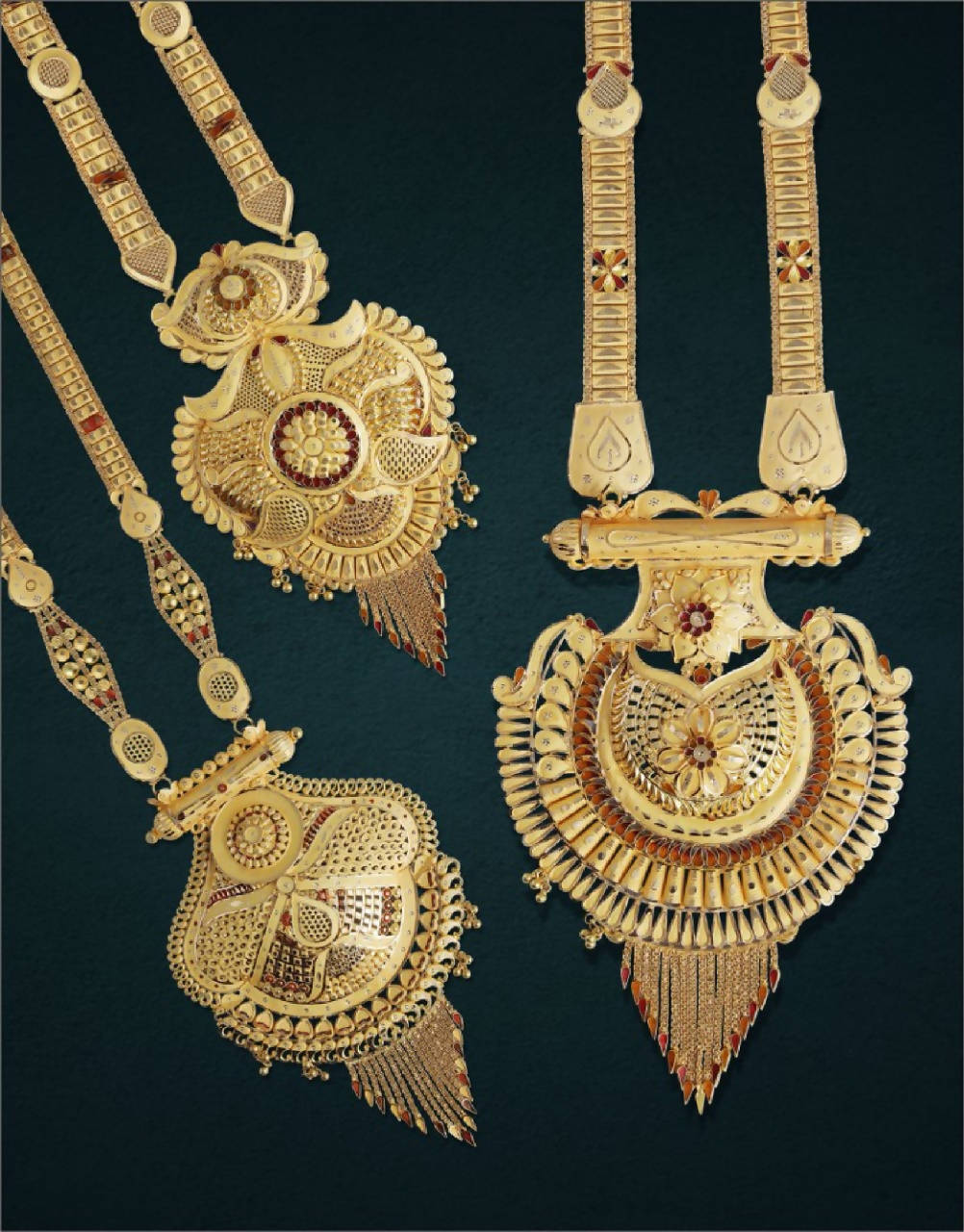 Gold Long Set Sarafa Bazar India