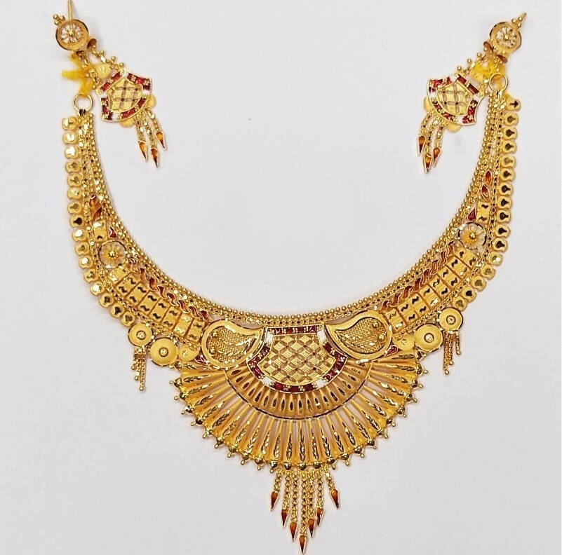 Gold Necklace Sarafa Bazar India