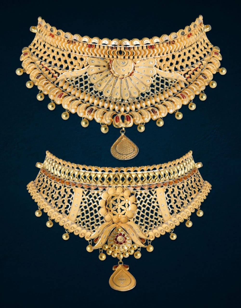 Gold Choker Sarafa Bazar India