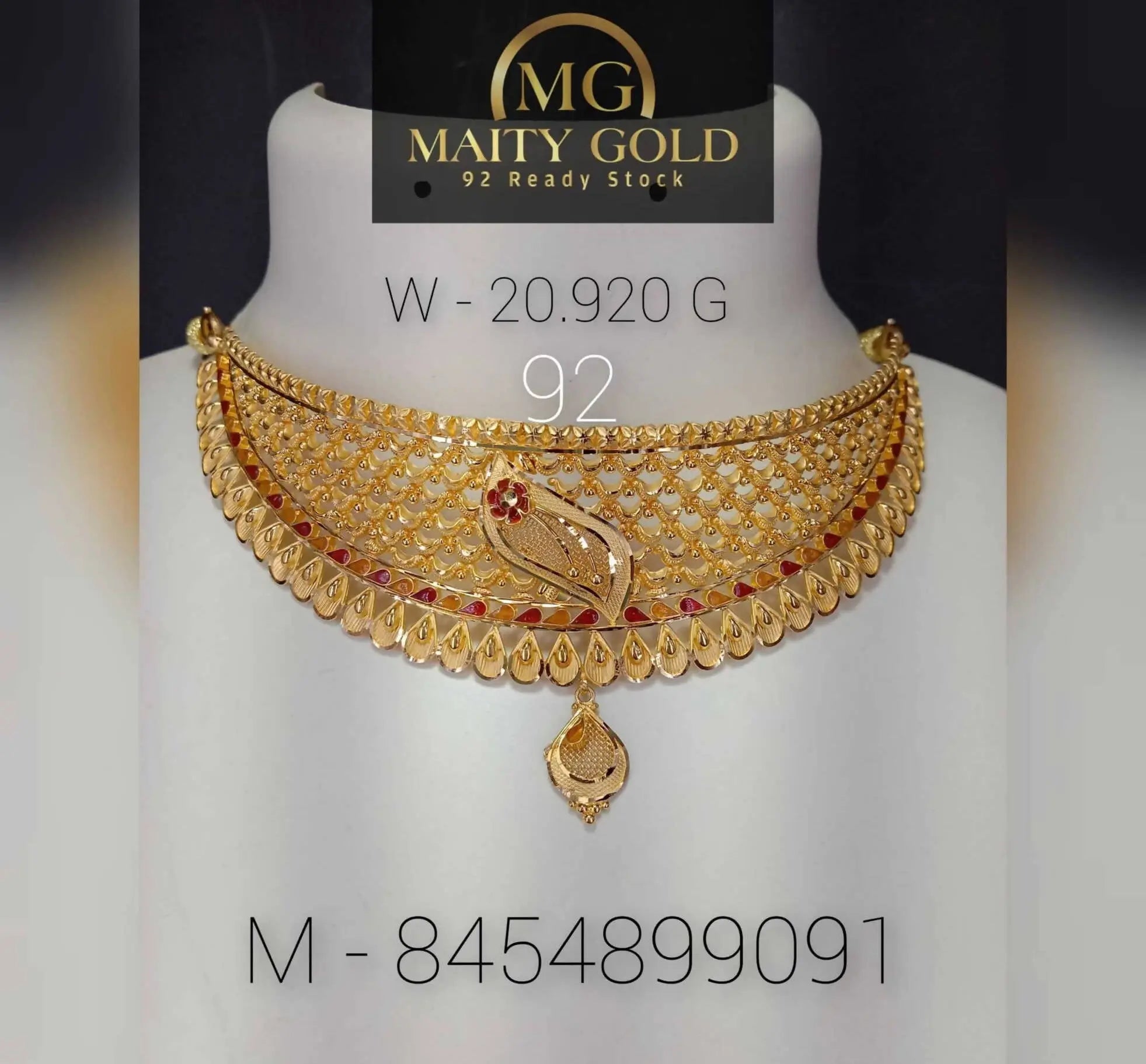 Gold Choker Sarafa Bazar India