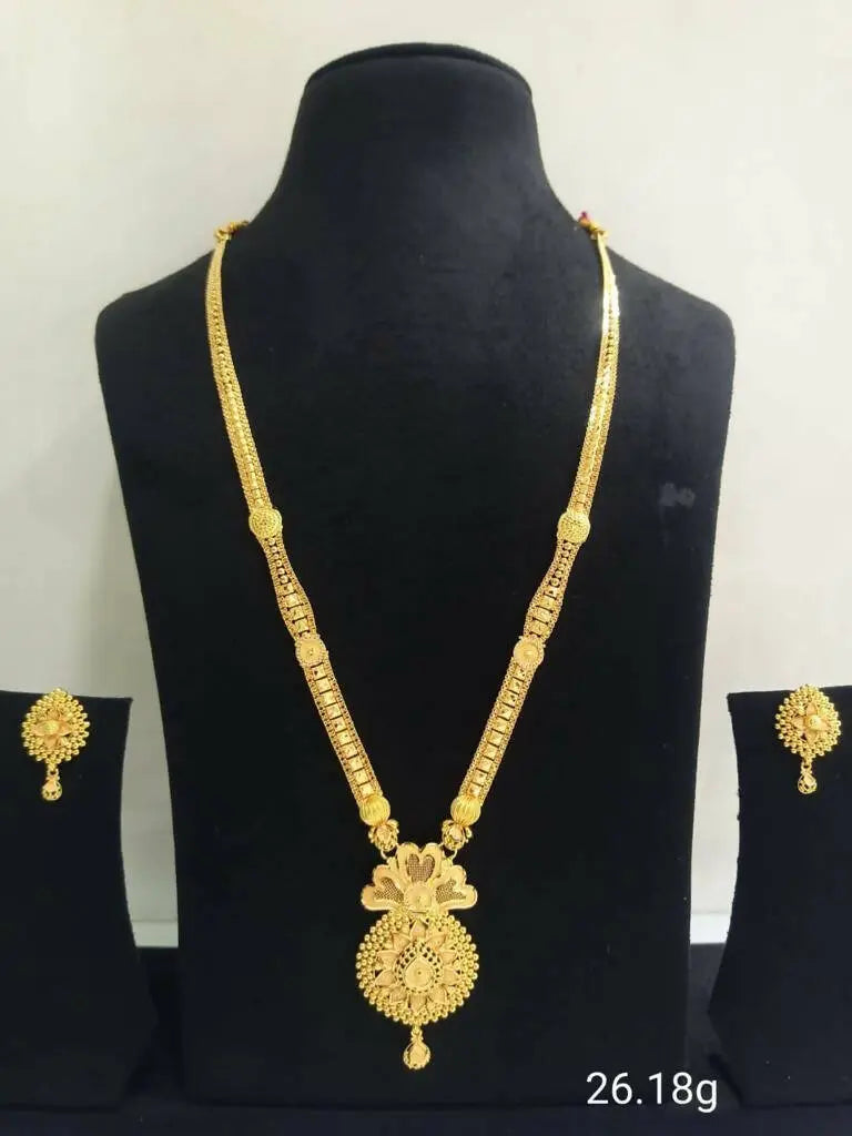 Gold Long Set Sarafa Bazar India