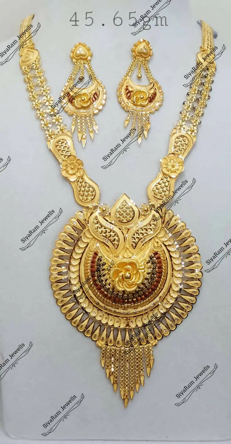 Gold Long Set Sarafa Bazar India