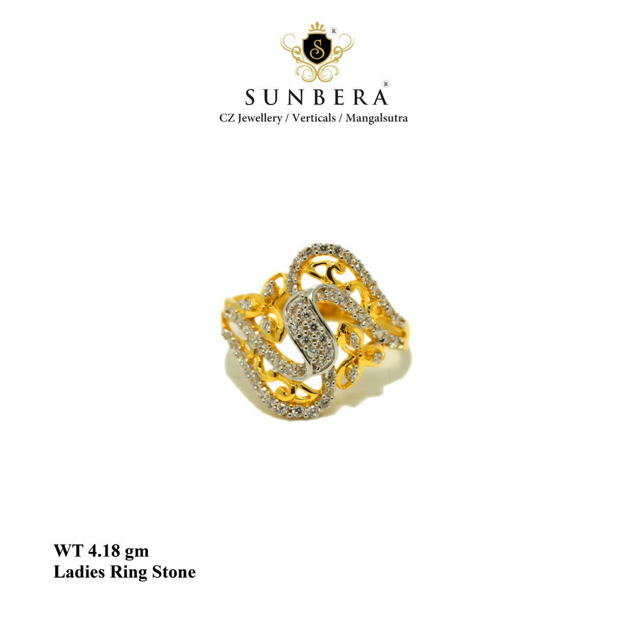 Ladies Stone Ring Sarafa Bazar India