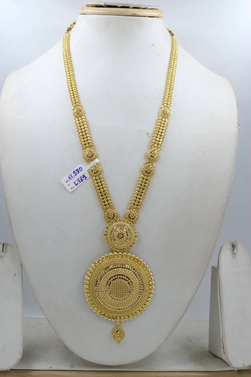 Gold Long Necklace Sarafa Bazar