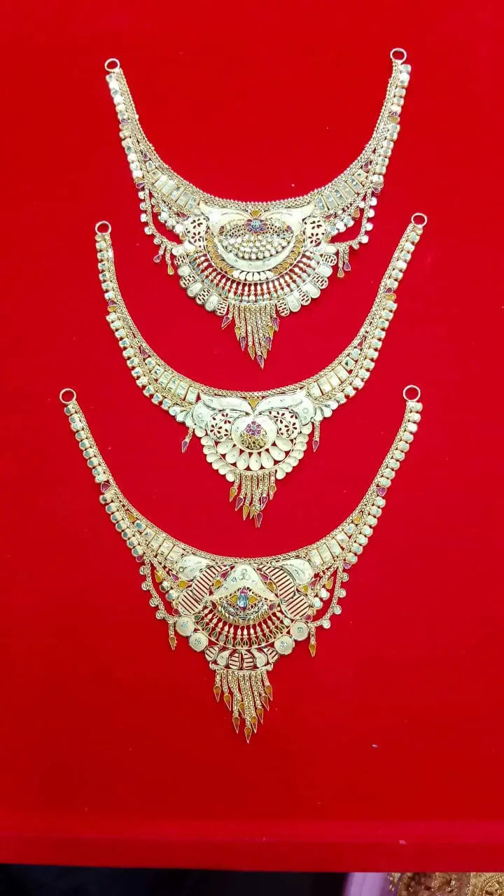 Gold Necklace Sarafa Bazar India