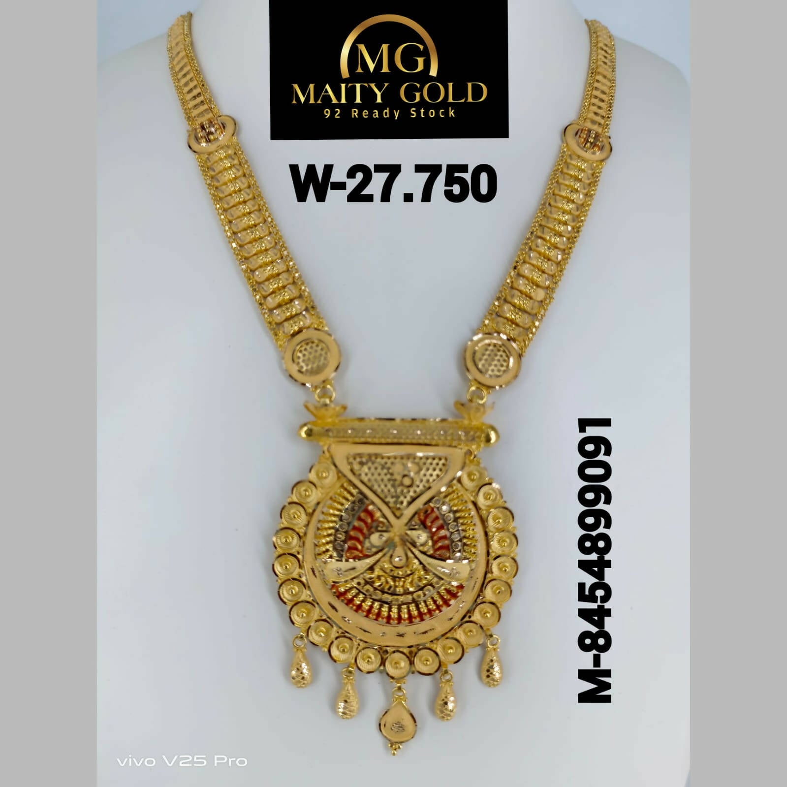 Gold Long Set Sarafa Bazar India