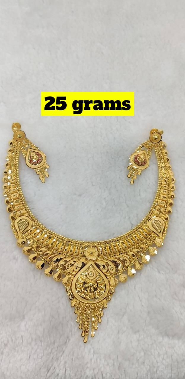 Gold Necklace Sarafa Bazar India