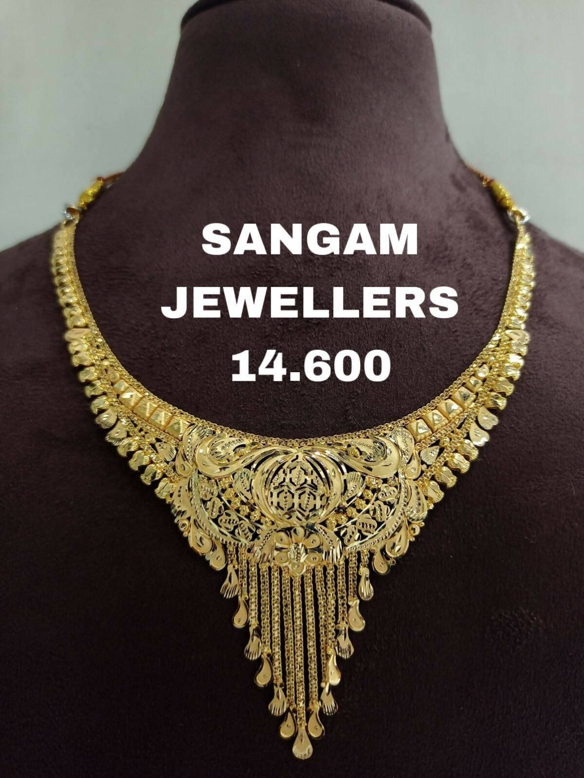 Gold Necklace Sarafa Bazar India