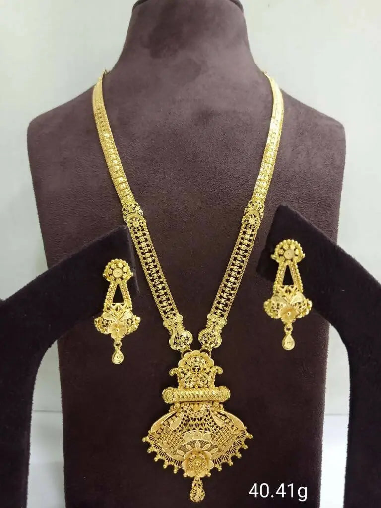 Gold Long Set Sarafa Bazar India