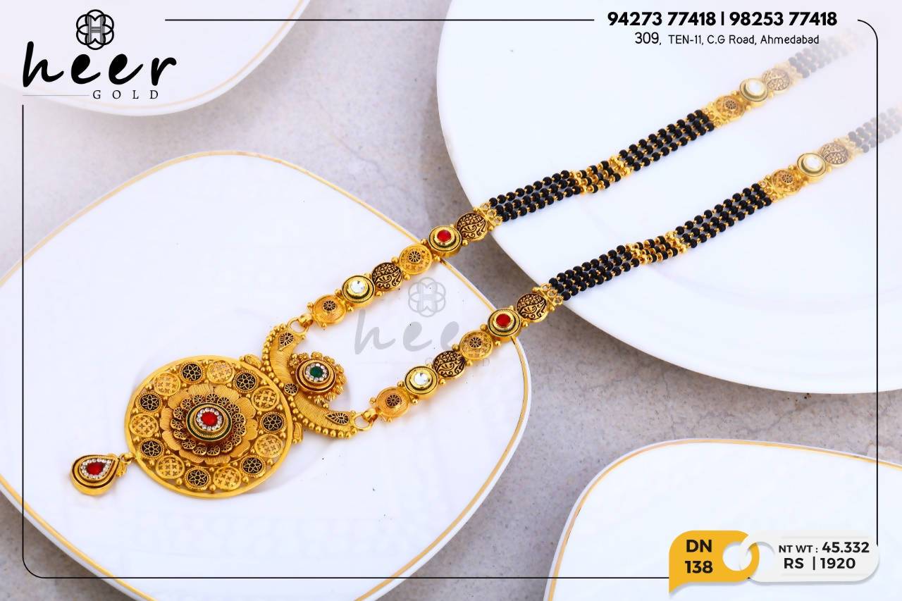 Antique Kundan Mangalsutra Sarafa Bazar