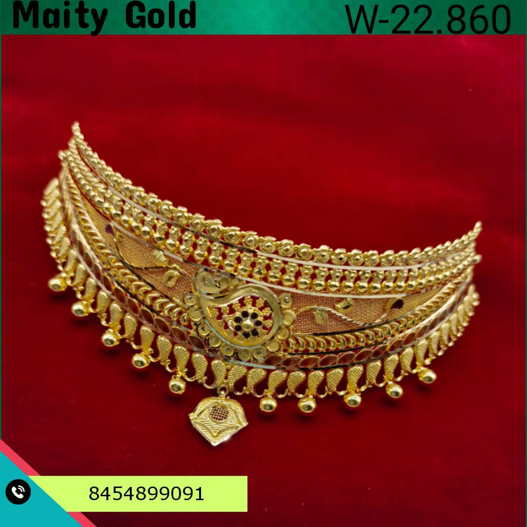 Gold Choker Sarafa Bazar India