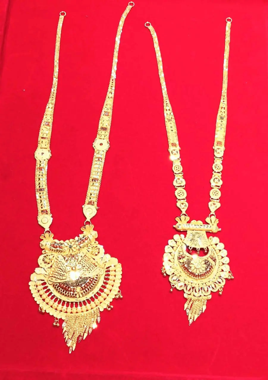 Gold Long Set Sarafa Bazar India