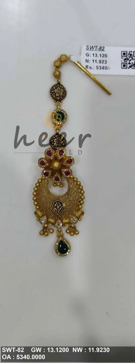 Antique Maang Tikka Sarafa Bazar India