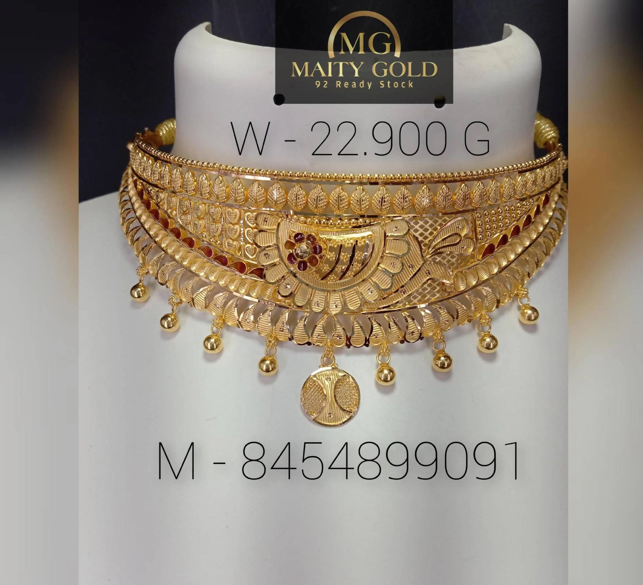 Gold Choker Sarafa Bazar India