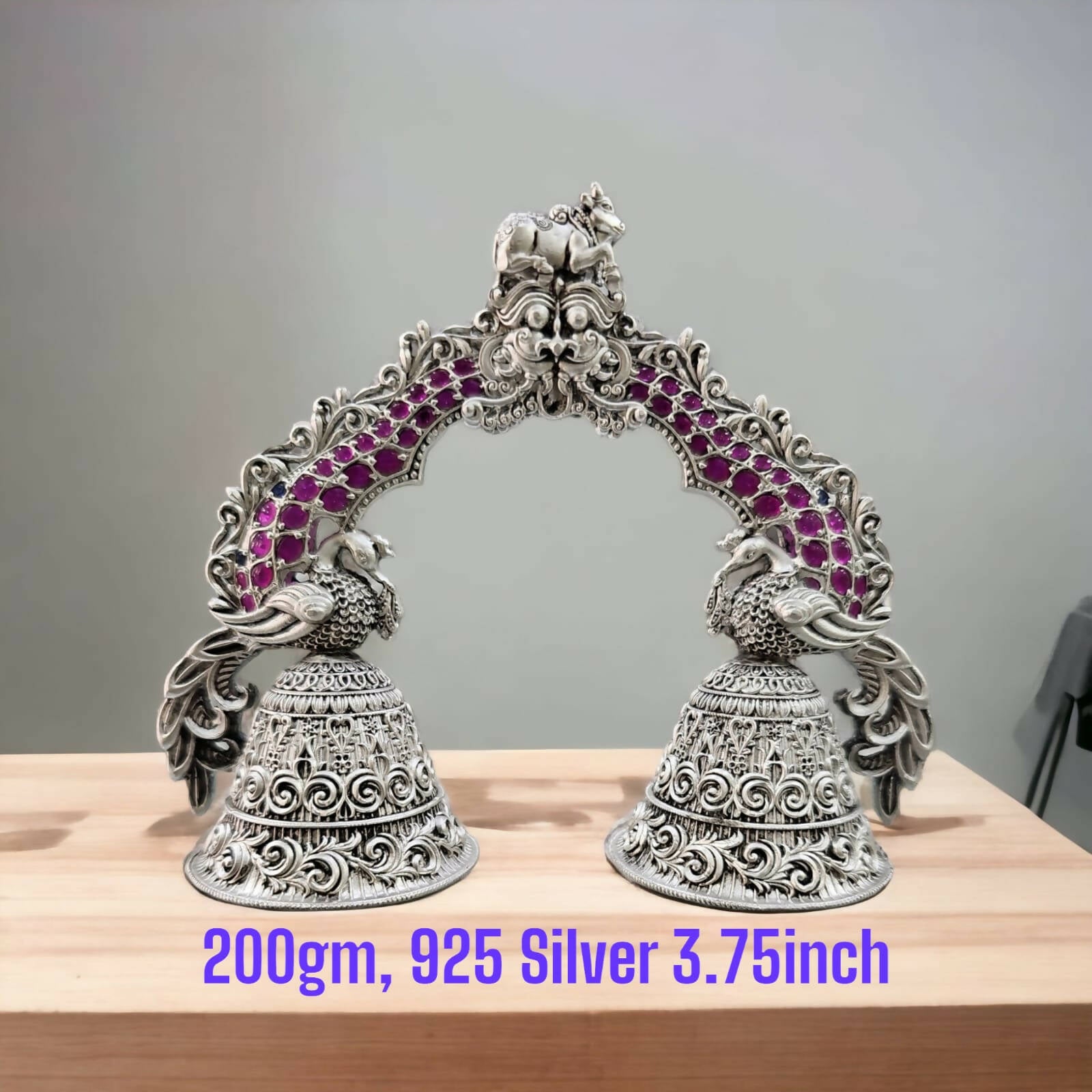 925 Silver Stone Bell Sarafa Bazar India