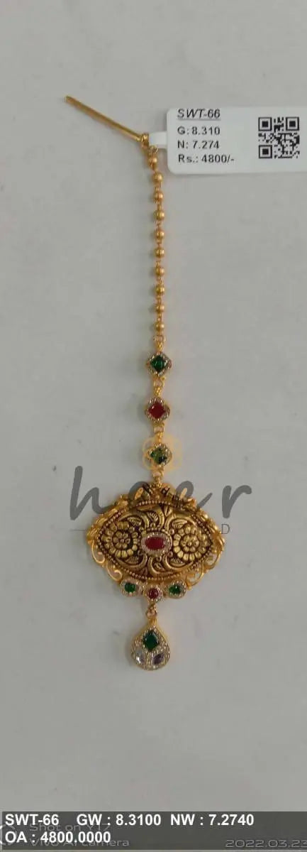 Antique Maang Tikka Sarafa Bazar India