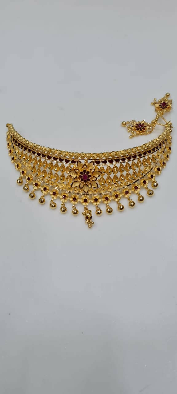 Gold Choker Sarafa Bazar India