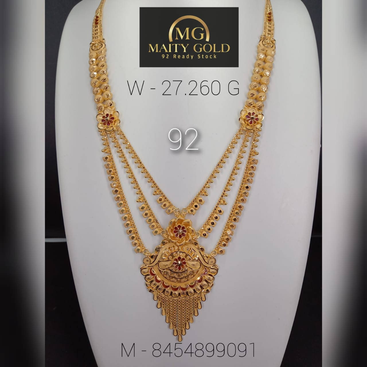 Gold Long Set Sarafa Bazar India