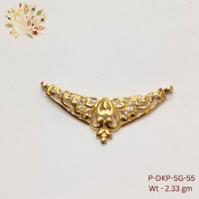 P-DKP-SG-55 - Plain Casting Double Kunda Pendant Sarafa Bazar India
