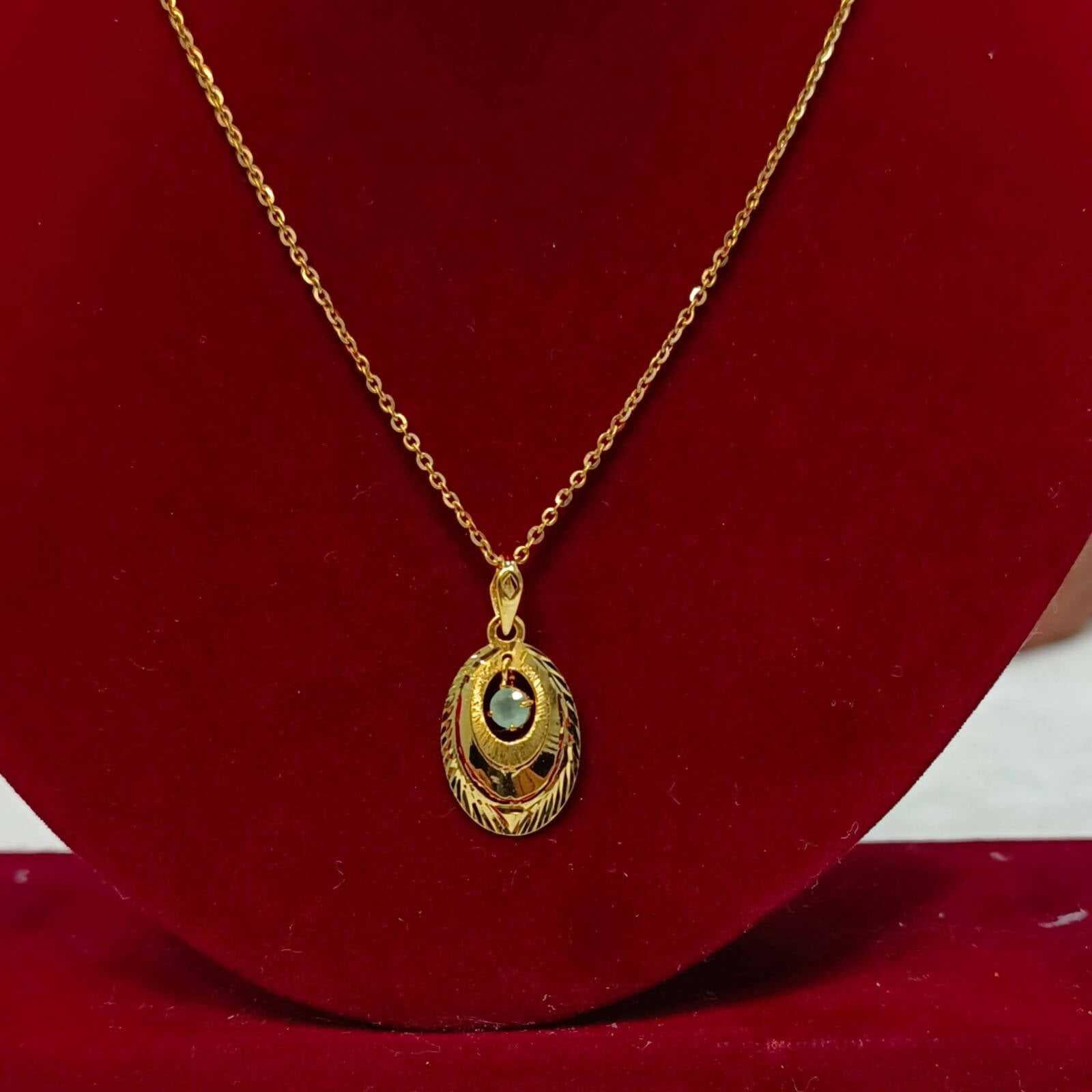 Turkish Italian Gold Pendant Sarafa Bazar India