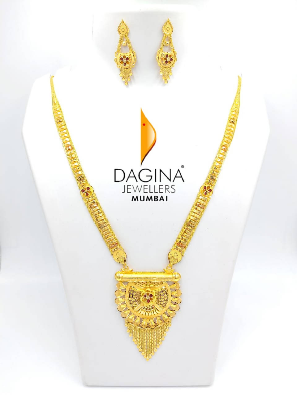 Gold Long Set Sarafa Bazar India