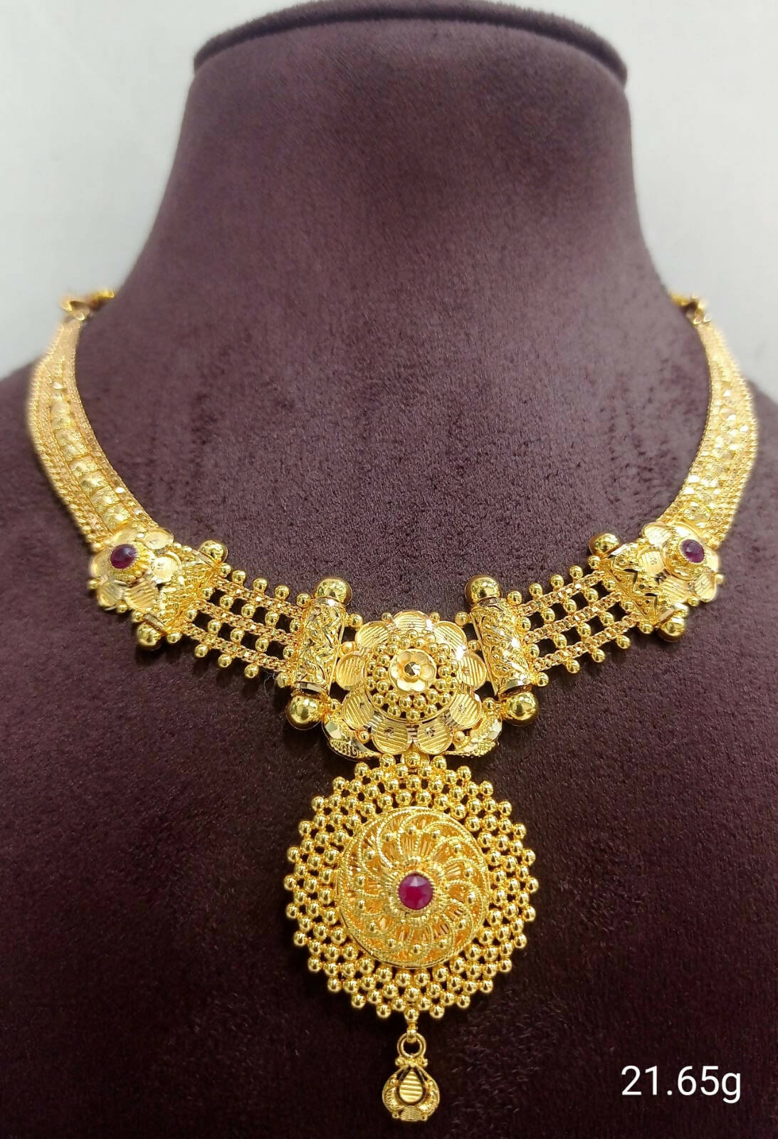 Gold Necklace Sarafa Bazar India