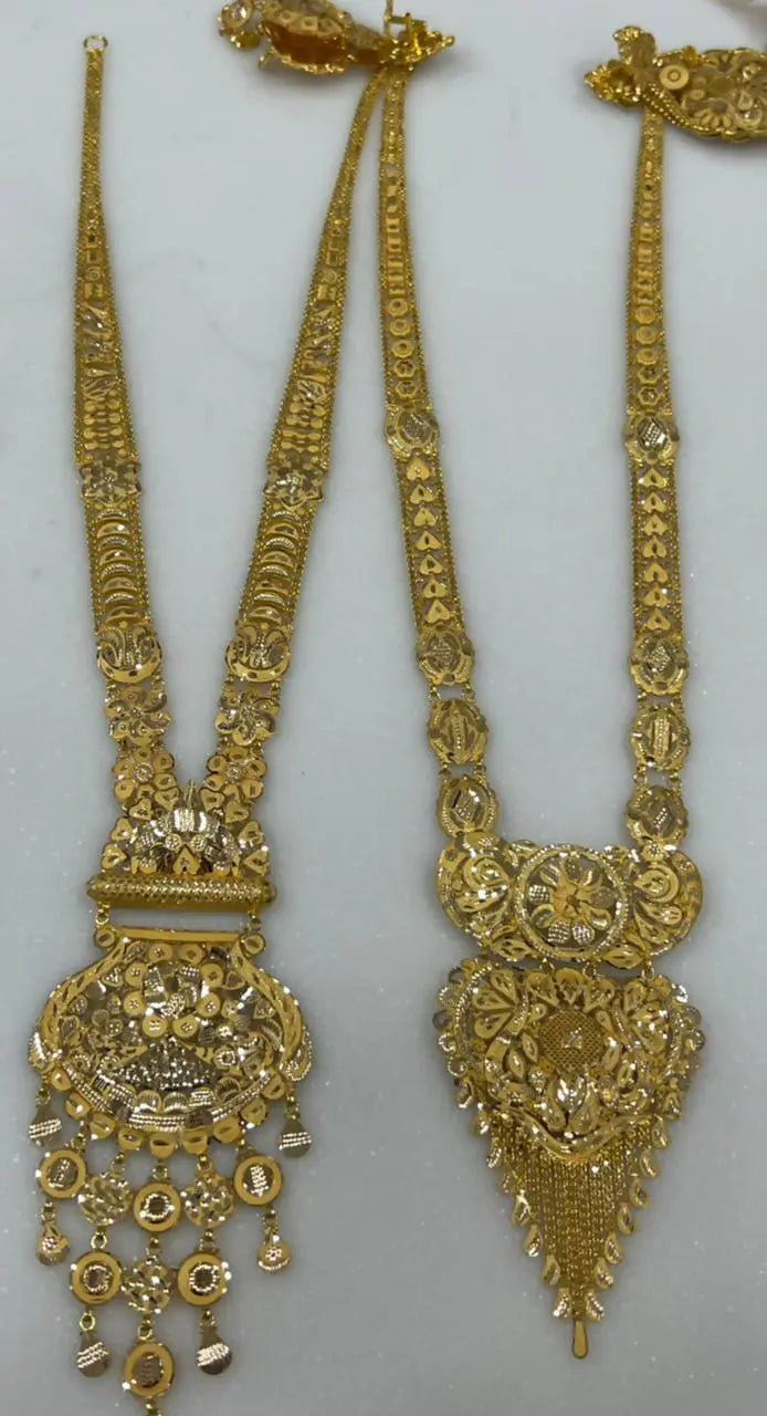 Gold Long Set Sarafa Bazar India