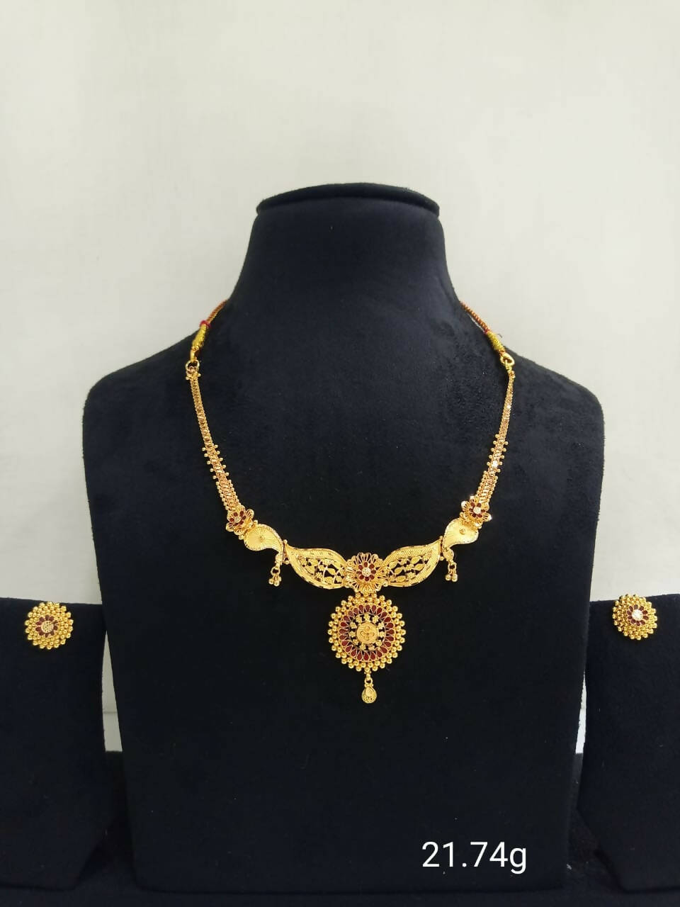 Gold Necklace Sarafa Bazar India