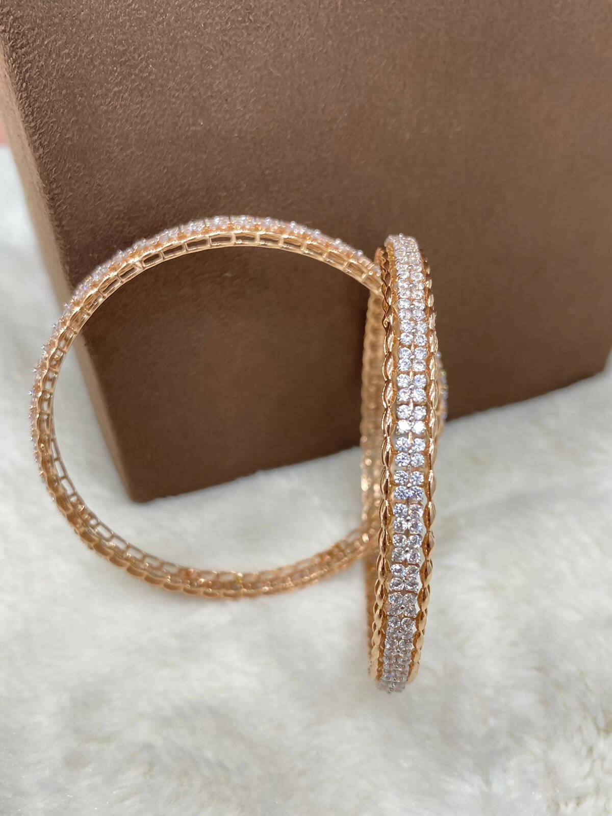 Rose Gold Bangles Sarafa Bazar India