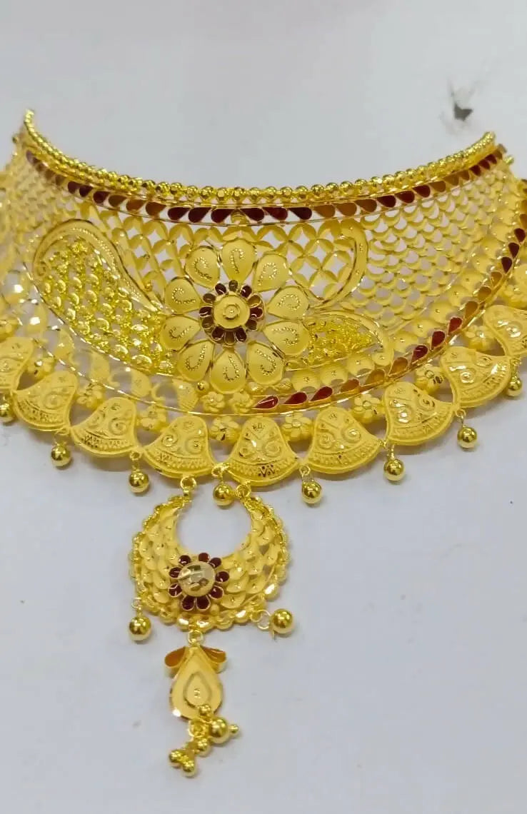 Gold Choker Sarafa Bazar India