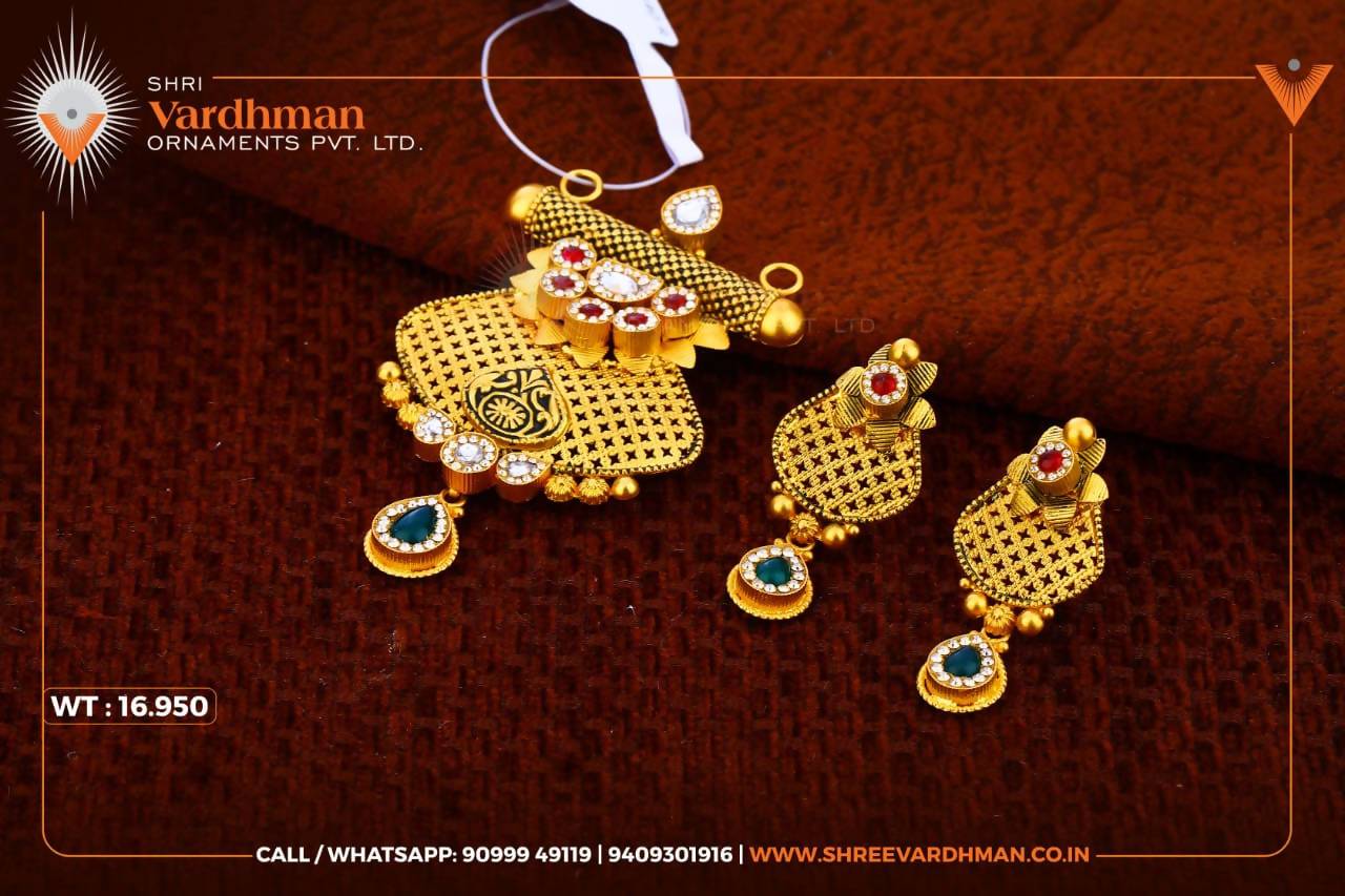 Antique Mangalsutra Pendant Set Sarafa Bazar