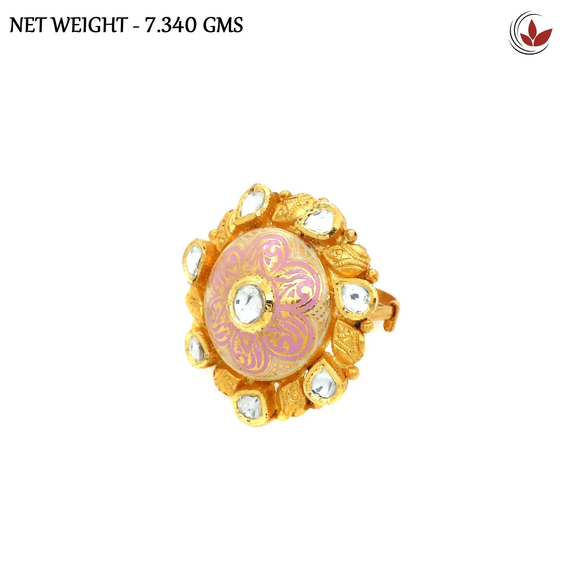 Kundan Ladies Ring Sarafa Bazar India